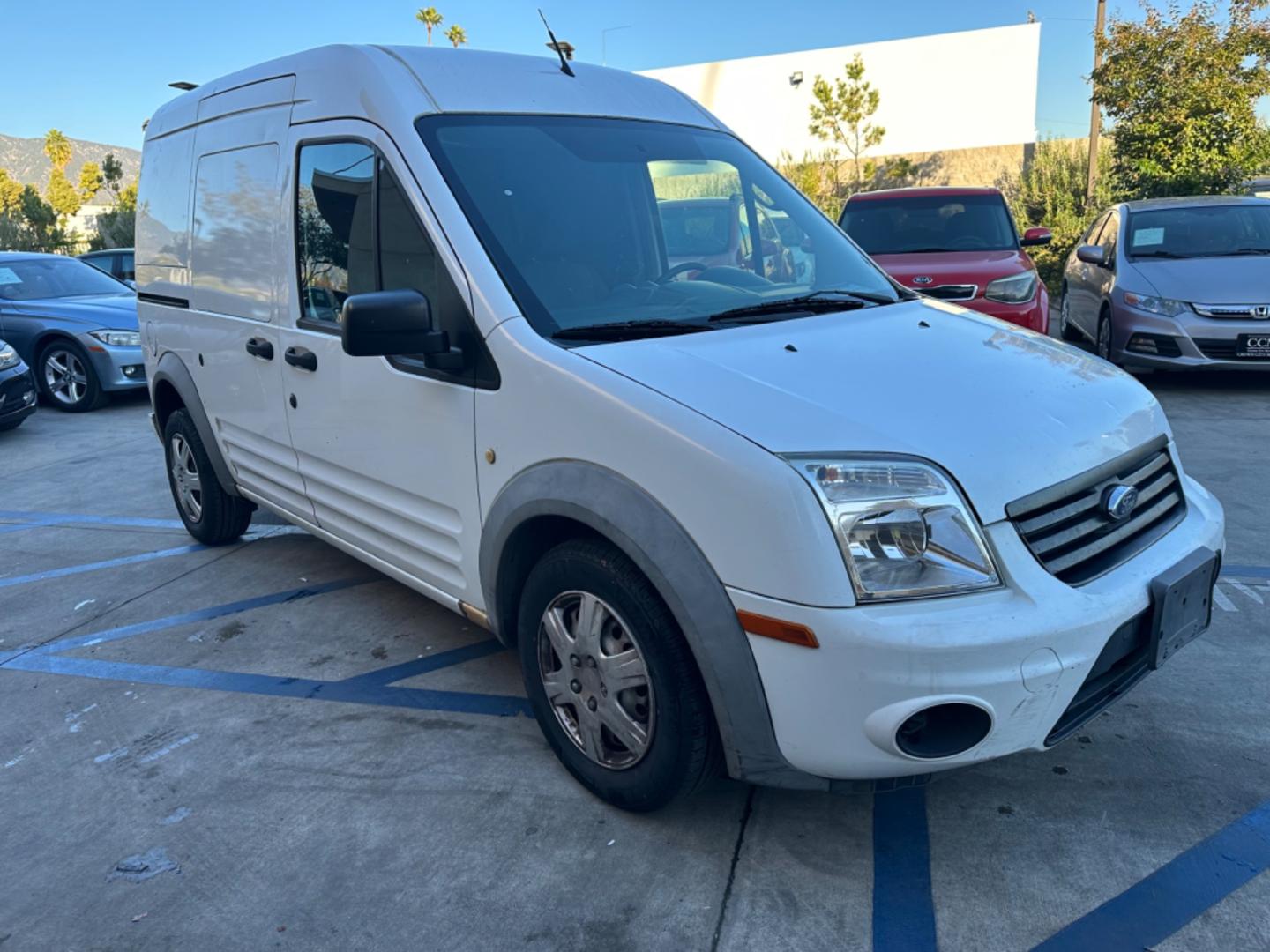 2012 White /Black Ford Transit Connect XLT with Rear Door Glass (NM0LS7BN0CT) with an 2.0L L4 DOHC 16V engine, 4-Speed Automatic transmission, located at 30 S. Berkeley Avenue, Pasadena, CA, 91107, (626) 248-7567, 34.145447, -118.109398 - Great price point for a work van. - Photo#6